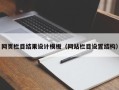 姜堰网页栏目结果设计模板（网站栏目设置结构）